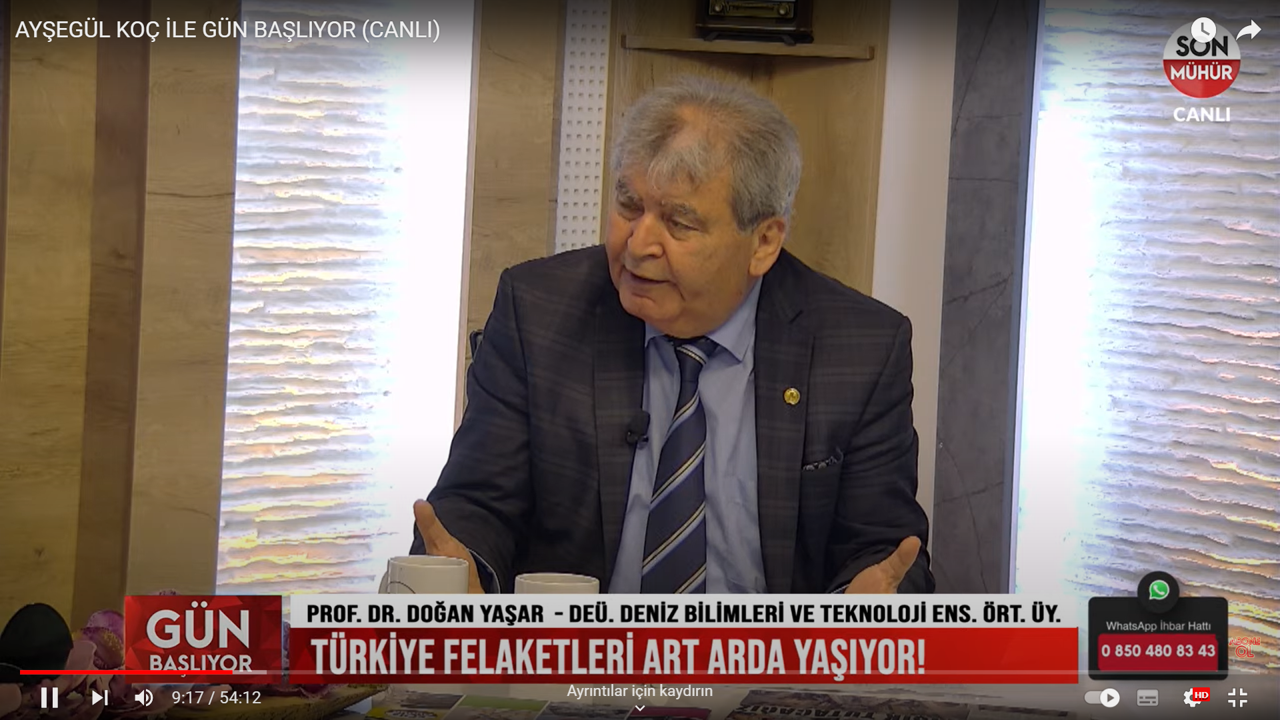 Prof.Dr Doğan Yaşar_Kuraklık ve Sel Felaketleri Sürecek mi 